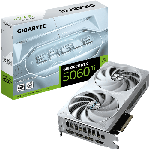 جيجابايت GeForce RTX 5060 Ti EAGLE OC ICE 8G كرت ش...