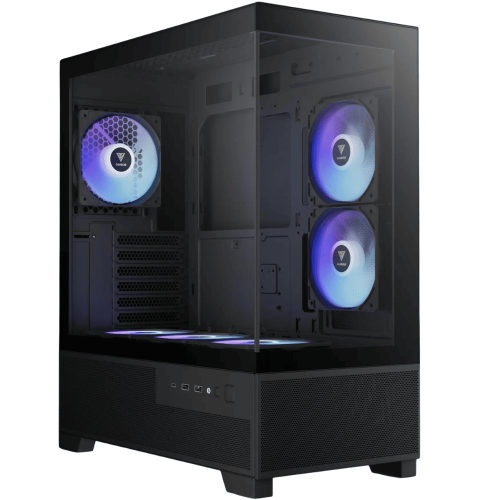 جامدياس AURA GC12 ARGB كيس ATX Mid-Tower بزجاج بان...