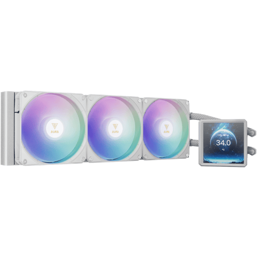 جامدياس AURA GL360 LCD مبرد مائي للمعالج 360 مم بش...