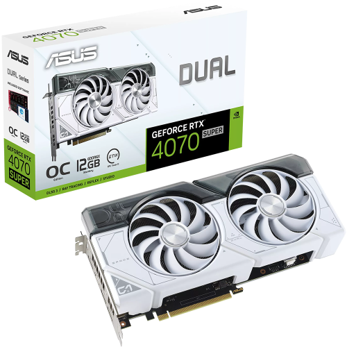 اسوس Dual GeForce RTX 4070 SUPER White OC Edition...