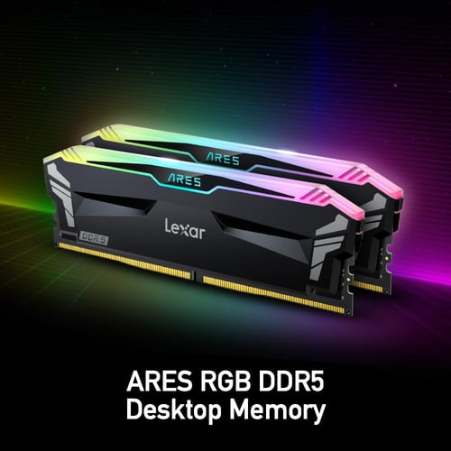ليكسار ARES RGB 32GB (2x16GB) DDR5 6400MHz CL32 طق...