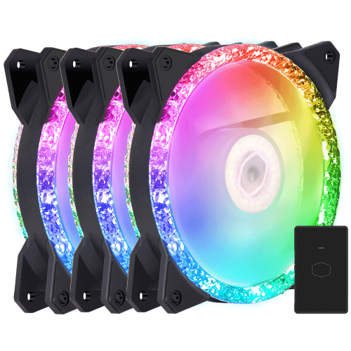 كولر ماستر MasterFan MF120 Prismatic 3IN1 طقم 3 مر...