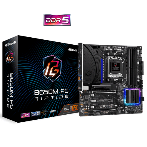 اسروك اللوحة الام B650M PG Riptide DDR5 بمقبس AM5...