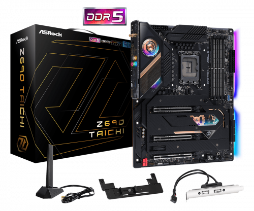 اسروك لوحة الام Z690 Taichi DDR5 بمقبس LGA1700 لمع...