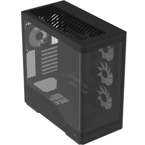 ايروكول P500A كيس بي سي بحجم ATX Mid Tower مع 4 مر...