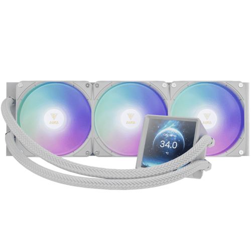 جامدياس AURA GL360 LCD مبرد مائي للمعالج 360 مم بش...