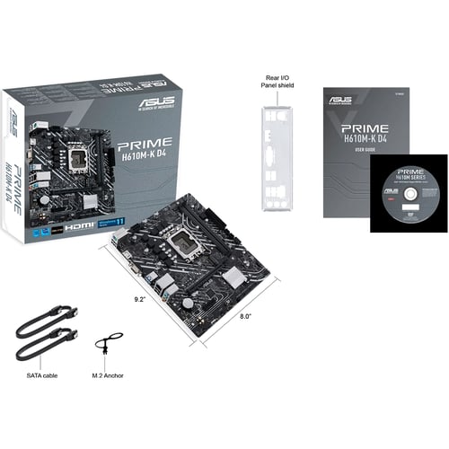 اسوس PRIME H610M-K D4 اللوحة الام بمقبس LGA1700 لم...
