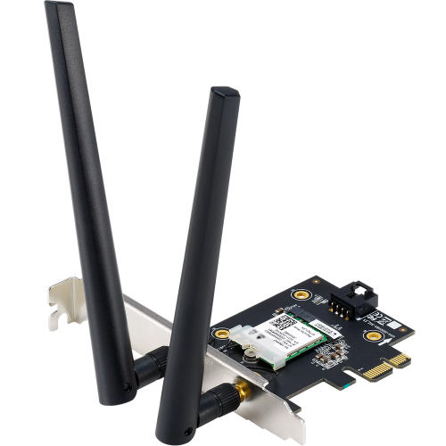 اسوس PCE-AX1800 محول لاسلكي PCI Express Wi-Fi 6 ثن...