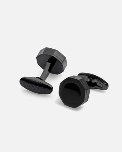 طقم هدايا رجالي من ساعة وكبك وقلم