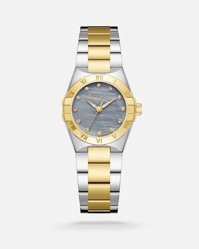 ساعة نسائية ستيل تتزين بأرقام رومانية