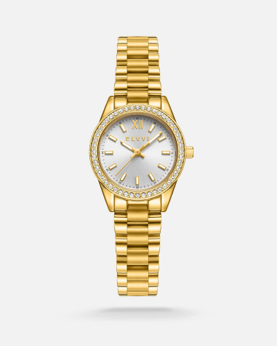 ساعة نسائية ستيل باللون الذهبي