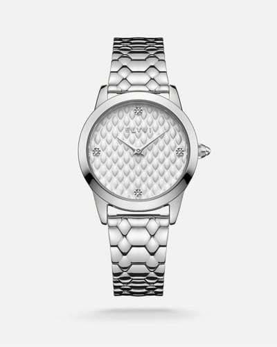 طقم هدايا نسائي باللون الفضي