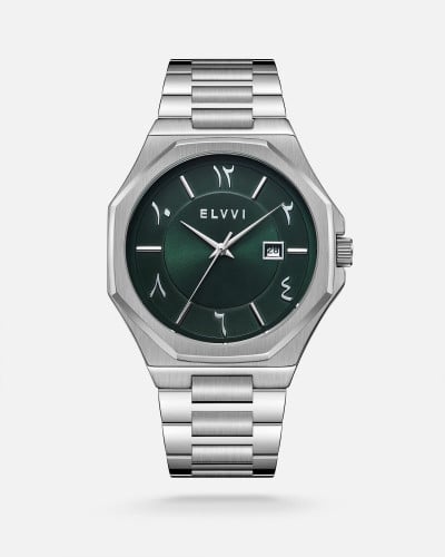 ساعة رجالية ستيل باللون الفضي