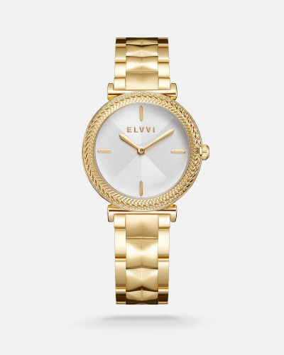 ساعة نسائيه ستيل باللون الذهبي