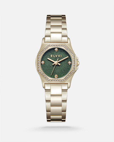 ساعة نسائية ستيل باللون الذهبي