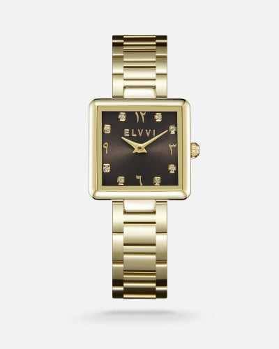 ساعة نسائية ستيل باللون الذهبي