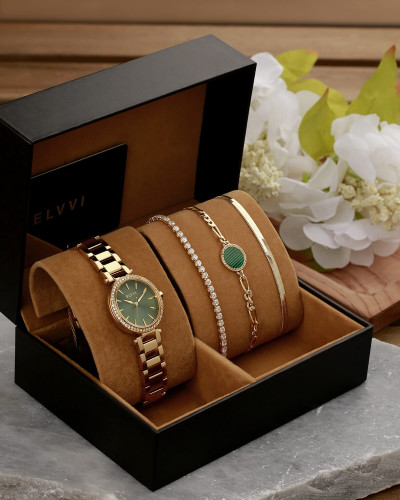 طقم هدايا نسائي إلڤي بتصميم كلاسيك