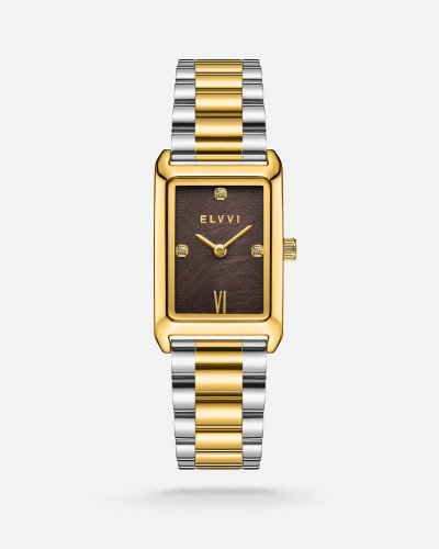 ساعة نسائيه ستيل بلون فضي وذهبي من الـﭭــــي