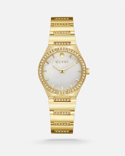 ساعة نسائية الفي باللون الذهبي