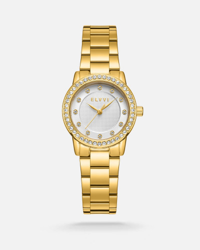 ساعة نسائية ستيل باللون الذهبي