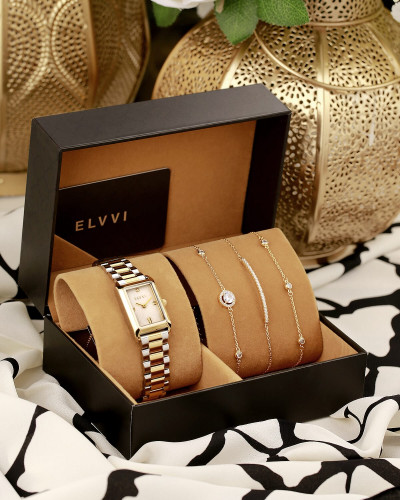 طقم هدايا نسائي إلڤي بتصميم كلاسيك