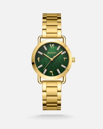 ساعة نسائيه ستيل باللون الذهبي