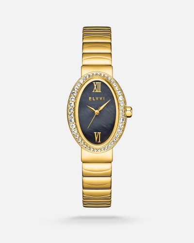 ساعة نسائيه ستيل باللون الذهبي من الفــــي