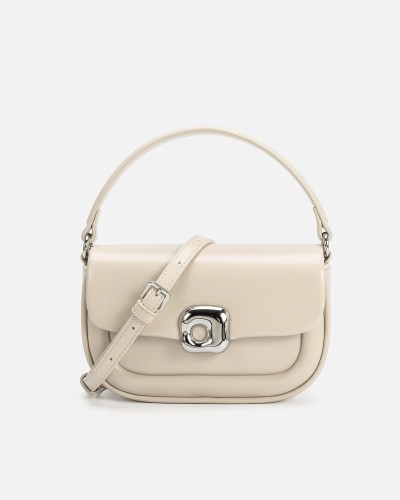 شنطة نسائية باللون البيج