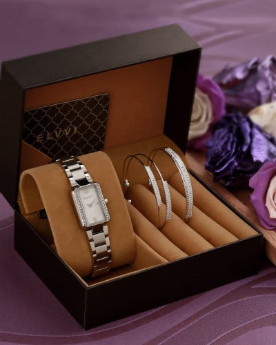 طقم هدايا نسائي إلڤي بتصميم أنيق