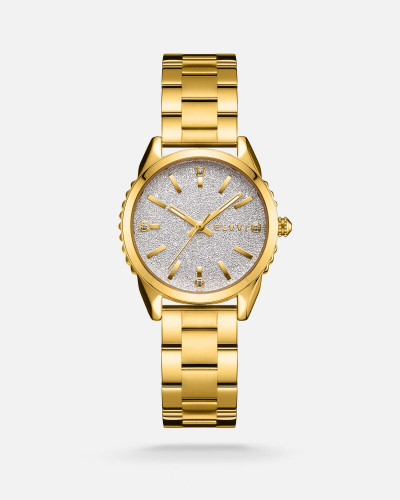 ساعة نسائية ستيل باللون الذهبي