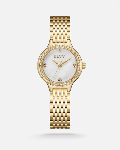 ساعة نسائية الفي باللون الذهبي