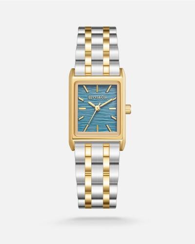 ساعة نسائية من الفي بلون ذهبي وفضي