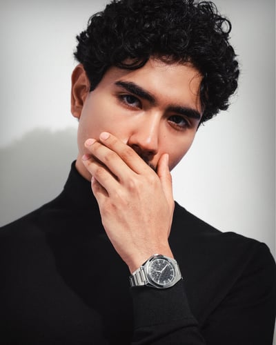 ساعة رجالية من الفي ستيل بلون فضي