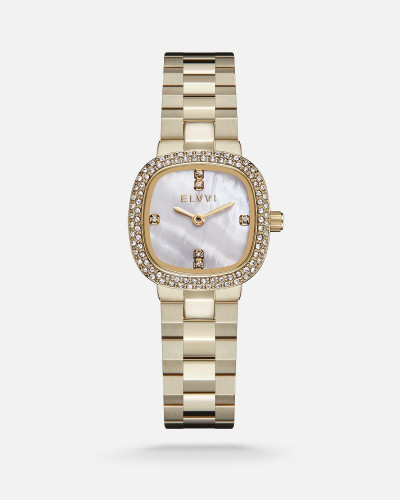 ساعة نسائية ستيل باللون الذهبي