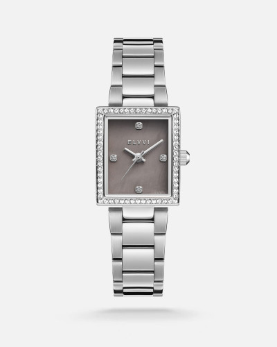 ساعة نسائيه بسير ستيل باللون الفضي من الـﭭــــي