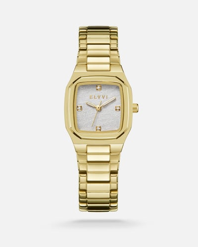 ساعة نسائية ستيل باللون الذهبي