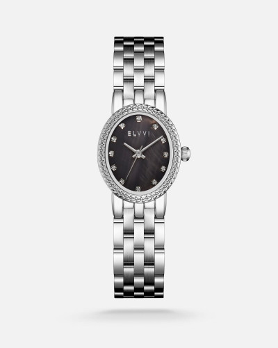 ساعة نسائية بسير ستيل بلون فضي