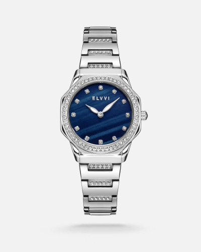 ساعة نسائيه بسير ستيل باللون الفضي من الفــــي