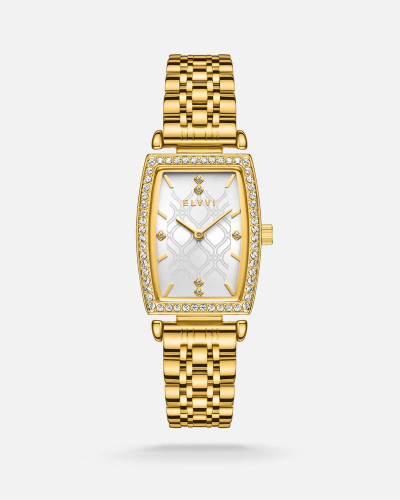 ساعة نسائية ستيل باللون الذهبي