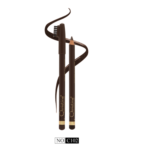 قلم حواجب ضد الماء بني وسط كرستين C102
