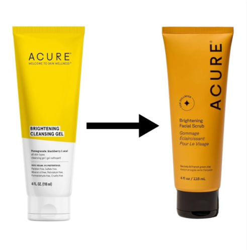 مقشر للبشرة اكيور تفتيح وتنظيف 118 مل