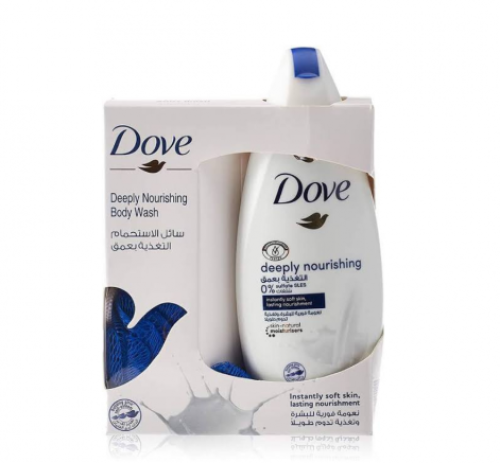 دوف سائل استحمام 250 مل يغذي البشره بعمق مع ليفه