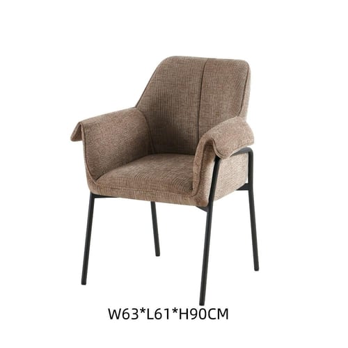 كرسي مفرد رصاصي غامق