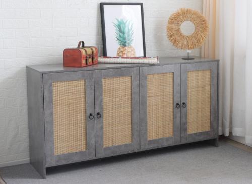 بوفية طاولة طعام لون بني رصاصي