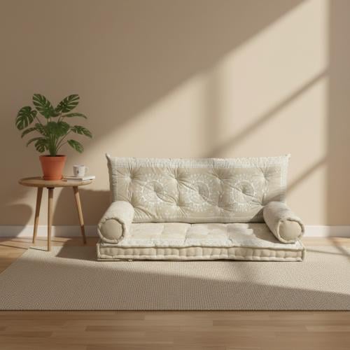 جلسة أرضي عربية قماش هندي فخمة