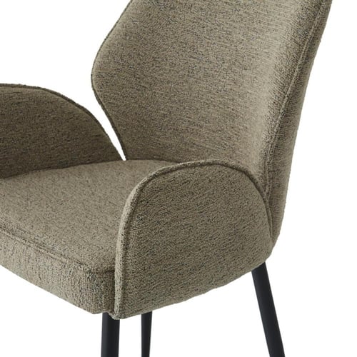 كرسي مفرد دائري بني فاتح