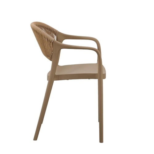 كرسي خارجي بيج دائري