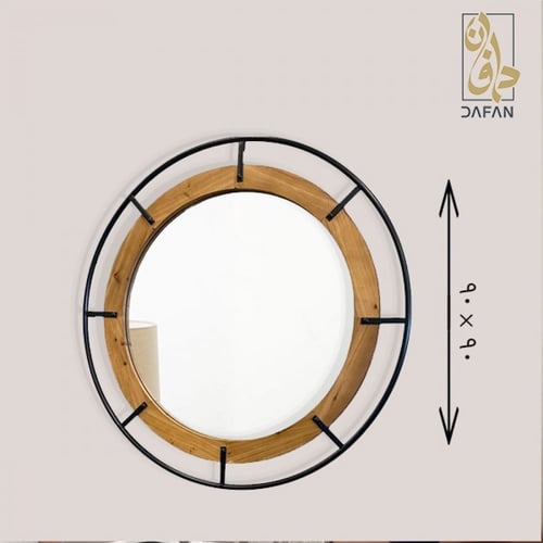 مرآة حائط مربعة ٩٠ سم ذهبي