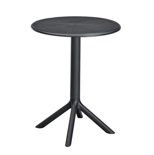 طاولة دائرية سوداء