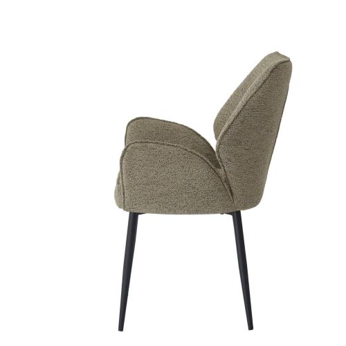 كرسي مفرد دائري بني فاتح